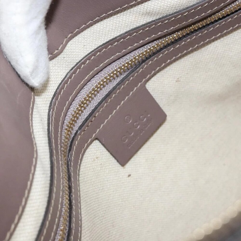 GUCCI GG Canvas Web Sherry Line Mayfair Bag Beige Gold 257065 Auth 158808 - Picture 13 of 16